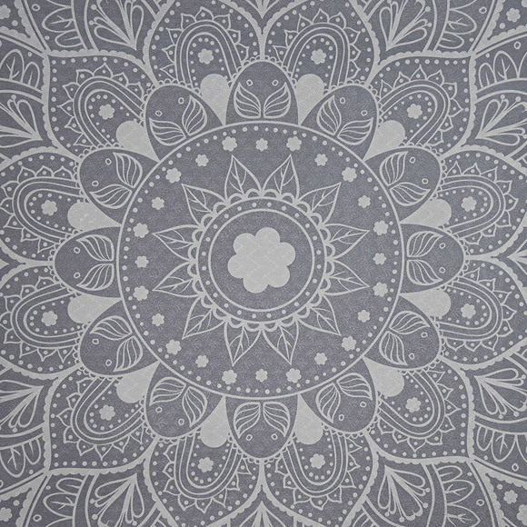 Mata do jogi i ćwiczeń Spokey Mandala TPE 200x61x0,4 cm szara 929857