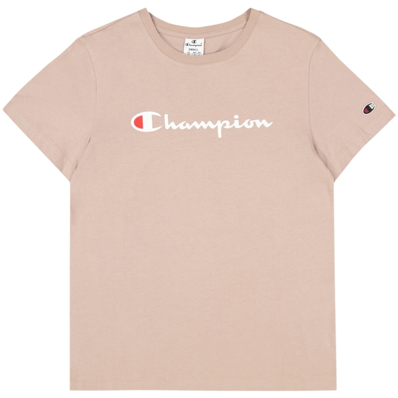 Koszulka damska Champion SS Tee beżowa 117534 MS079