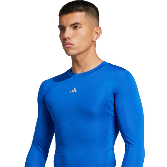 Koszulka męska adidas Techfit Long Sleeve Tee niebieska JP2921