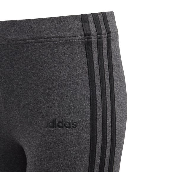 Spodnie dla dzieci adidas YG E 3S Tight ciemnoszare FQ4136