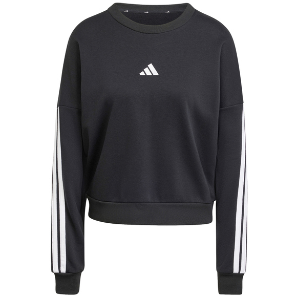 Bluza damska adidas Essentials 3-Stripes French Terry czarna JE0016