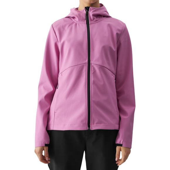 Kurtka damska softshell 4F F285 różowa 4FWAW24TSOFF285 54S 