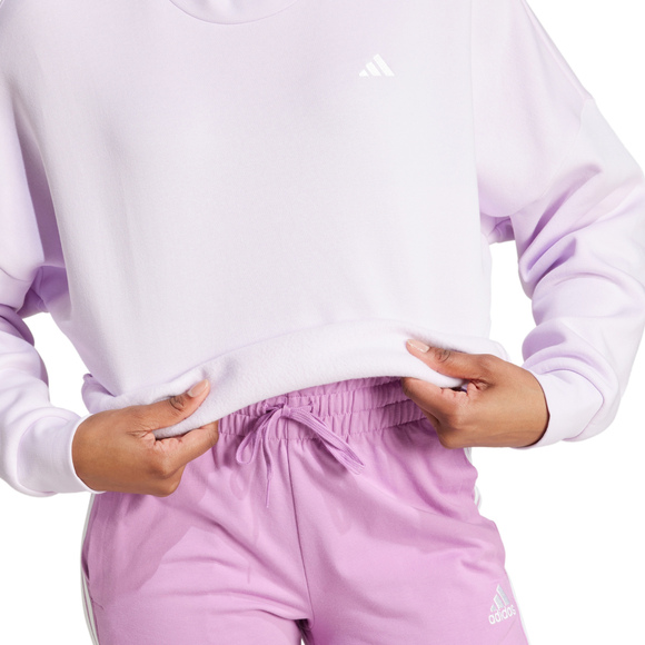 Bluza damska adidas Essentials Small Logo Feel Cozy fioletowa JF8827