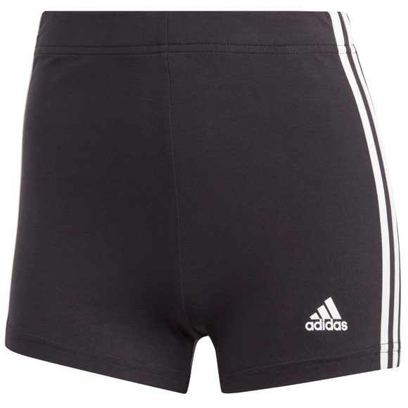 Spodenki damskie adidas Essentials 3-Stripes Single Jersey Booty czarne IC0757