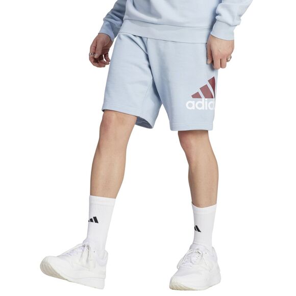 Spodenki męskie adidas Essentials Big Logo French Terry błękitne IJ8563