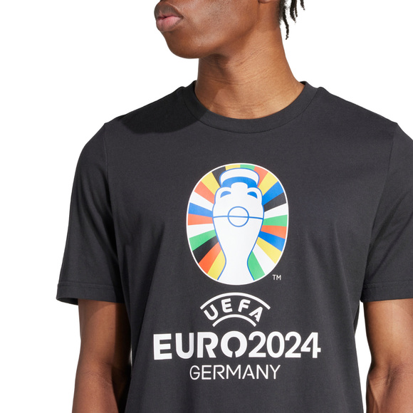 Koszulka męska adidas Euro24 czarna IT9291
