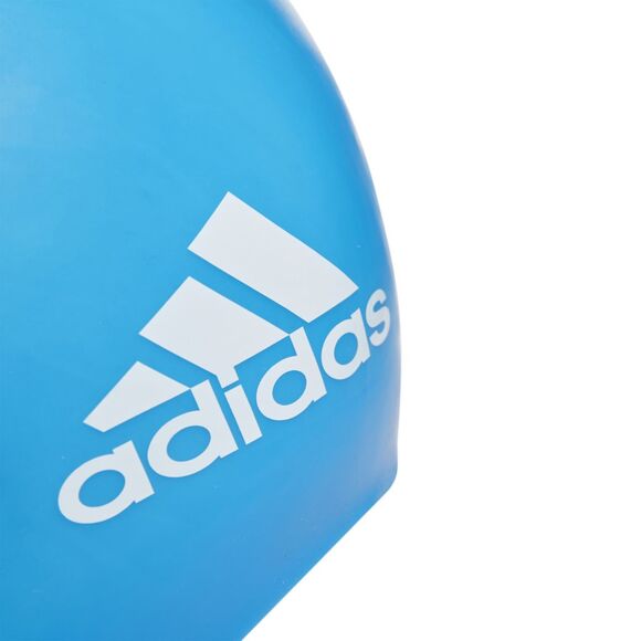 Czepek pływacki dla dzieci adidas 3-Stripes Silicone niebieski HE5082