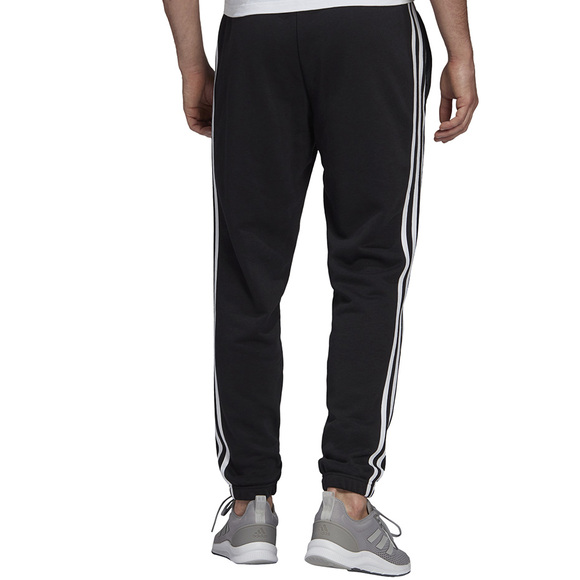 Spodnie męskie adidas Essentials Tapered Elasticcuff 3 Stripes Pant czarne GK8829