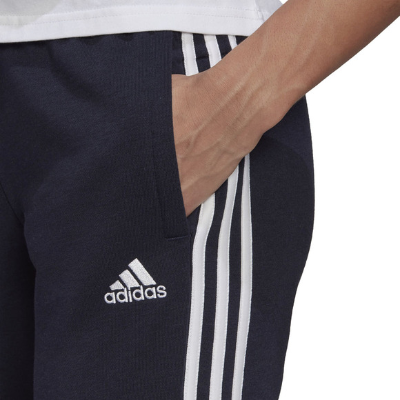 Spodnie damskie adidas Essentials Slim Tapered Cuffed Pant granatowe GM8736