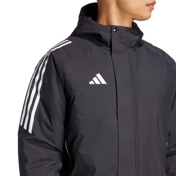 Kurtka męska adidas Tiro 24 Stadium Parka czarno-biała IJ7391