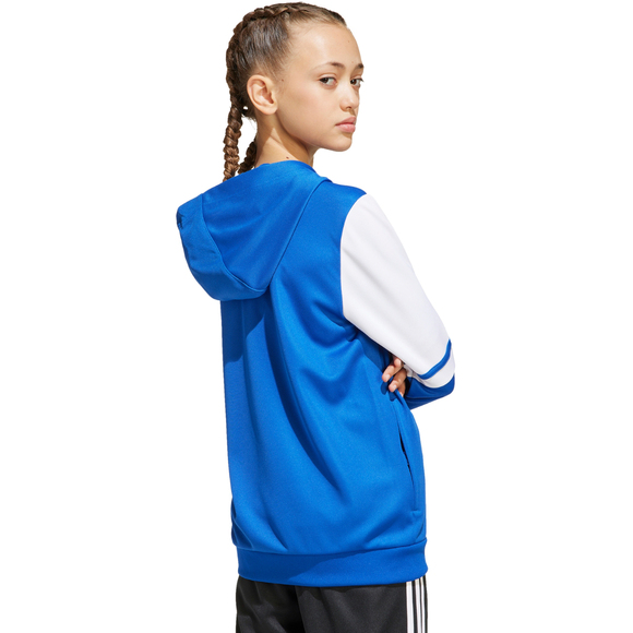 Bluza dla dzieci adidas Squadra 25 Hoodie niebiesko-biała JD4802