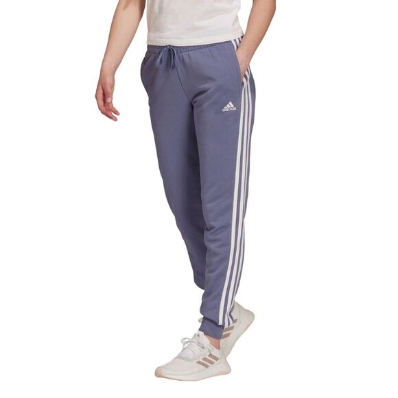 Spodnie damskie adidas Essentials French Terry 3-Stripes Pants fioletowe H42011