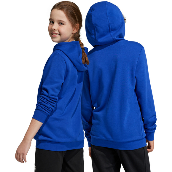 Bluza dla dzieci adidas Big Logo Essentials Cotton Hoodie niebieska IC6834