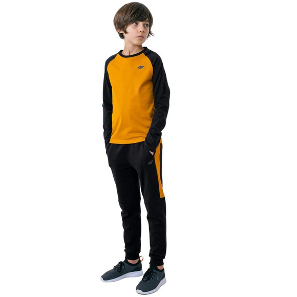 Koszulka dla chłopca 4F żółta HJZ22 JTSML001 71S