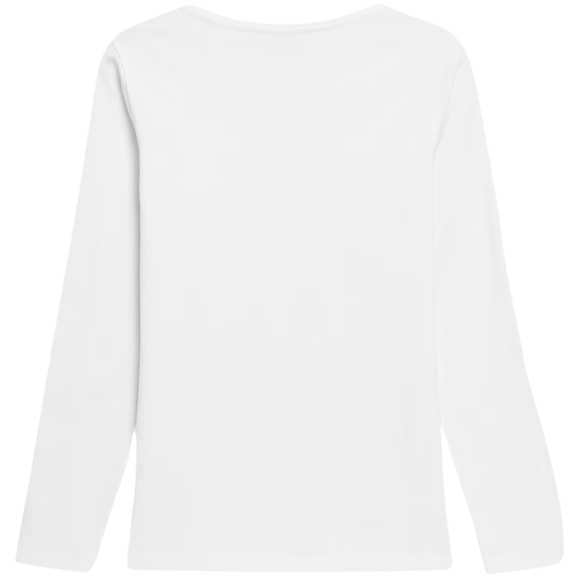 Koszulka damska Longsleeve 4F F376 biała 4FWMM00TLONF376 10S