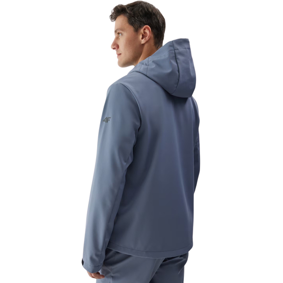 Kurtka męska softshell 4F M283 denim 4FWAW24TSOFM283 32S 