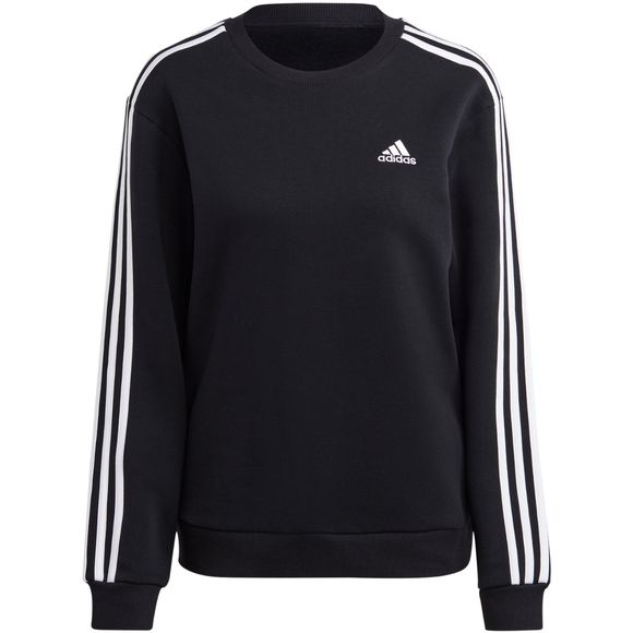 Bluza damska adidas Essentials 3-Stripes Fleece czarna HZ5744