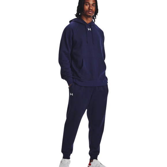 Spodnie męskie Under Armour Rival Fleece Joggers granatowe 1379774 410