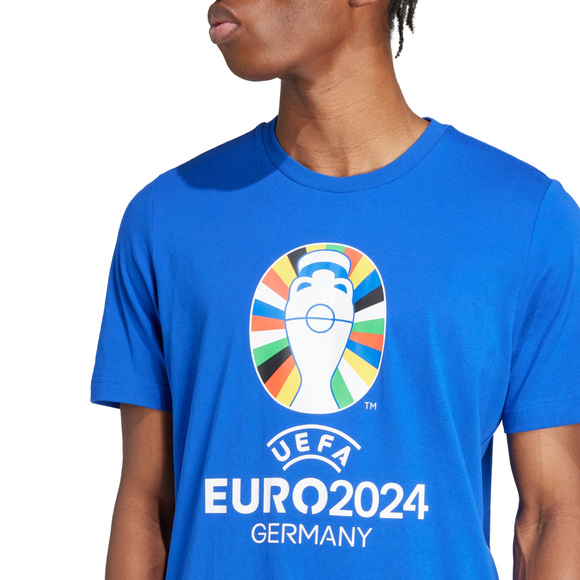 Koszulka męska adidas Euro24 niebieska IT9293