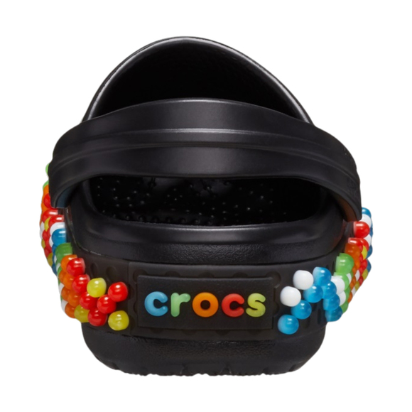 Chodaki dla dzieci Crocs Crocband Colorful Lights Clog czarne 210467 001