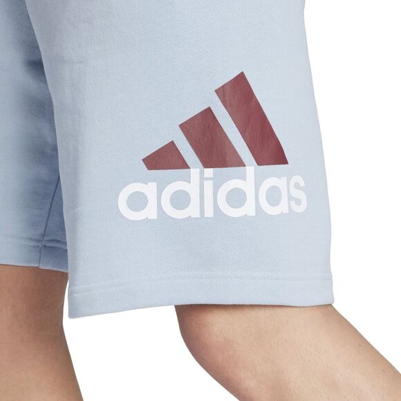 Spodenki męskie adidas Essentials Big Logo French Terry błękitne IJ8563