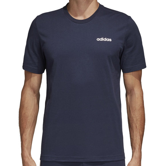 Koszulka męska adidas Essentials Plain Tee granatowa DU0369