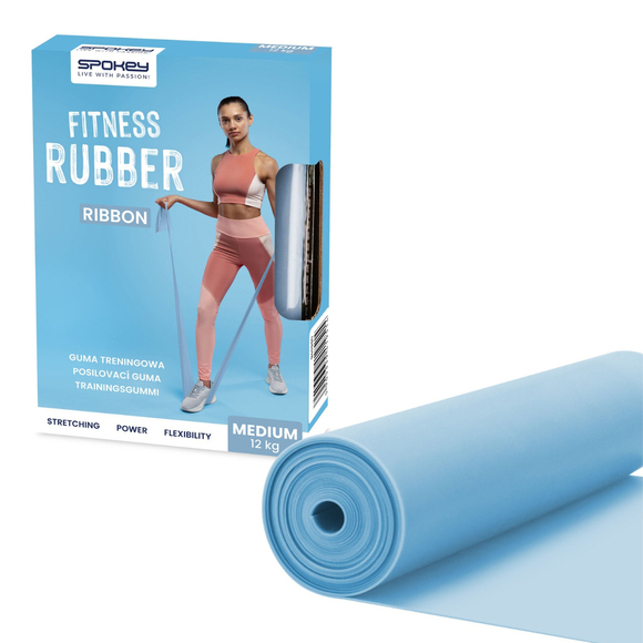 Guma Fitness Spokey Ribbon Medium niebieska 941950