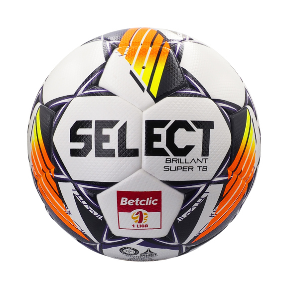 Piłka nożna Select Brillant Super TB 5 Betclic 1 Liga Fifa Quality Pro v24 biało-fioletowa 18693