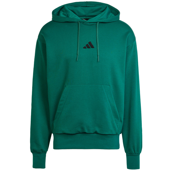 Bluza męska adidas Essentials Feelcozy Fleece Hoodie zielona JE3802