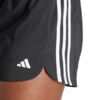 Spodenki damskie adidas Pacer Training 3-Stripes Woven High-Rise czarne IT7760