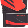 Rękawice bramkarskie dla dzieci adidas Predator Training Goalkeeper czerwono-czarne IX3873