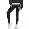 Legginsy damskie adidas Essentials 3-Stripes High-Waisted Single Jersey czarne IC7151