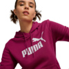 Bluza damska Puma ESS Logo Hoodie FL burgundowa 586789 52