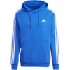 Bluza męska adidas Essentials Fleece 3-Stripes Hoodie niebieska IJ8934