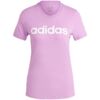 Koszulka damska adidas Loungewear Essentials Slim Logo Tee fioletowa IY9192