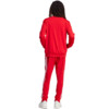 Dres męski adidas Basic 3-Stripes Tricot Track Suit czerwony IJ6056