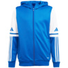 Bluza dla dzieci adidas Squadra 25 Hoodie niebiesko-biała JD4802