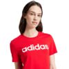 Koszulka damska adidas Loungewear Essentials Slim Logo Tee czerwona IY9189