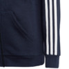 Bluza dla dzieci adidas Essentials 3-Stripes Fleece Full-Zip Hoodie granatowa IC0600