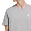 Koszulka męska adidas Essentials Single Jersey Embroidered Small Logo szara IC9288