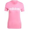 Koszulka damska adidas Loungewear Essentials Slim Logo Tee różowa IY9191