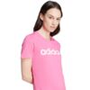 Koszulka damska adidas Loungewear Essentials Slim Logo Tee różowa IY9191