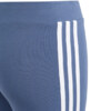 Legginsy dla dzieci adidas Essentials 3-Stripes Cotton Tights niebieskie IS2633