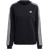 Bluza damska adidas Essentials 3-Stripes Fleece czarna HZ5744