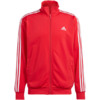 Dres męski adidas Basic 3-Stripes Tricot Track Suit czerwony IJ6056