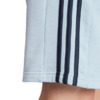 Spodenki męskie adidas Essentials French Terry 3-Stripes jasnoniebieskie IS1340