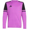 Koszulka bramkarska dla dzieci adidas Squadra 25 Long Sleeve fioletowa JJ1939 