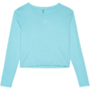 Koszulka damska longsleeve 4F F218 niebieska 4FWSS24TFLOF218 33S