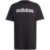 Koszulka męska adidas Essentials Single Jersey Linear Embroidered Logo Tee czarna IC9274