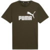 Koszulka męska Puma Essential Logo Tee oliwkowa 586667 11